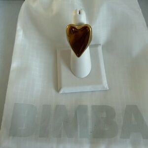 Polished Gold Dome Heart Ring